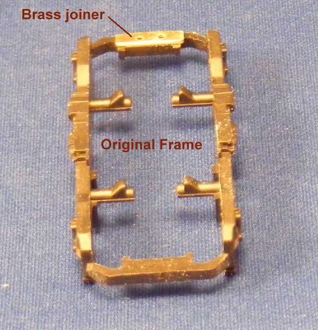 Original bogie frame with joiner